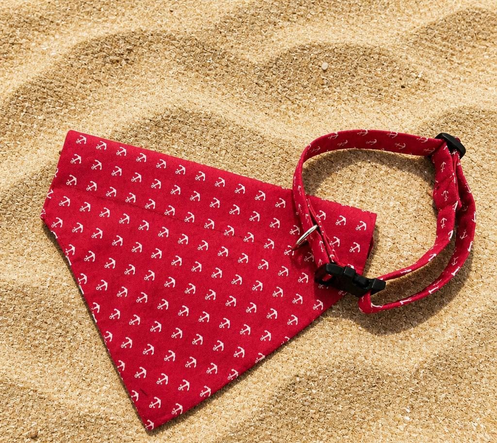 Marin Rouge Collection – Matching Necklace & Bandana