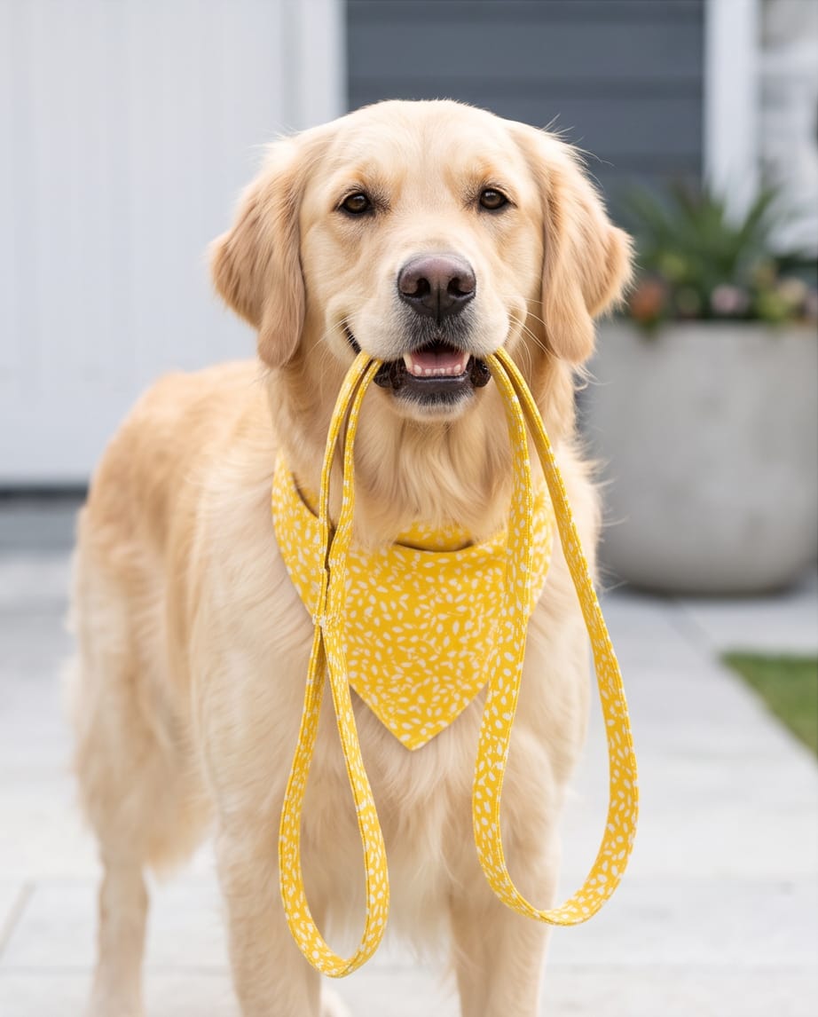 Fin d’Été – Collier, bandana & laisse