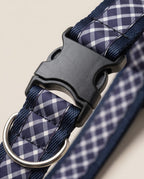 Navy & Purple Plaid Collar