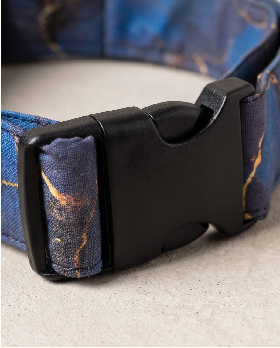 Blue and Gold Galaxy Necklace